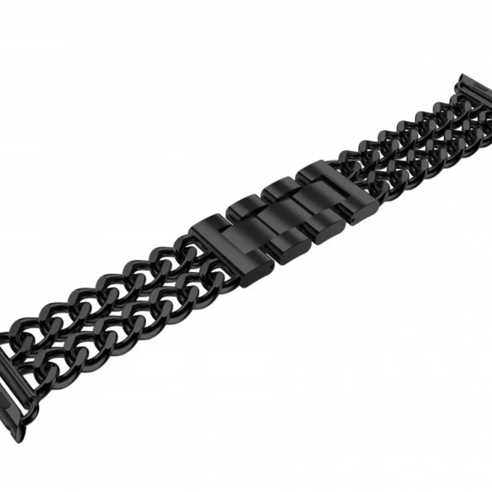 NEW INS Style Adjustable Stainless Wrist Strap Band For Apple Watch - Black - Picture 15 of 15